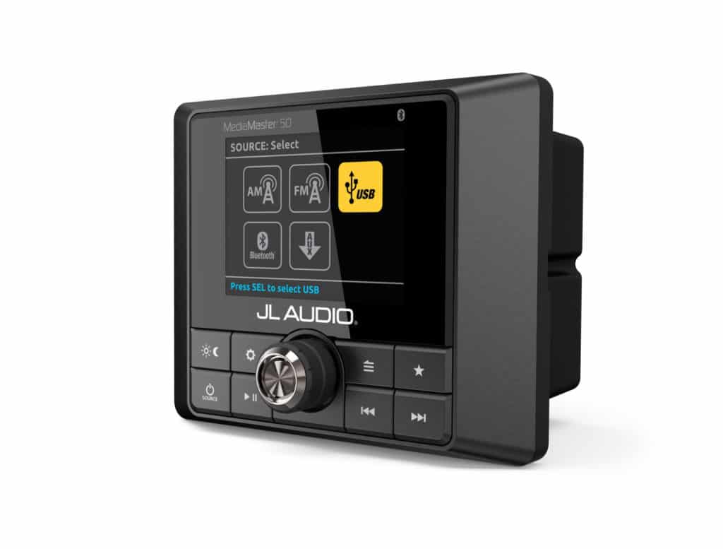 JL Audio MediaMaster™ 50 Source Unit with Full-Color LCD Display and Built-In 25 Watts x 4 Amplifier