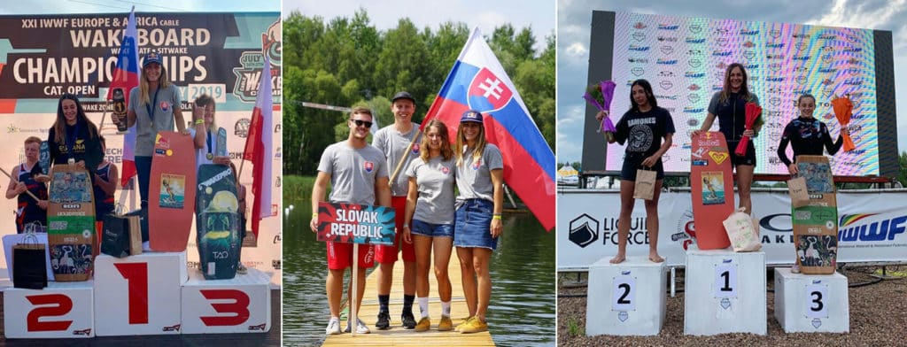 Zuzana Vrablova on multiple podiums over the years